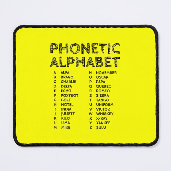 Item preview, Phonetic Alphabet Chart – Educational Yellow Edition designed and sold by AnnSign.