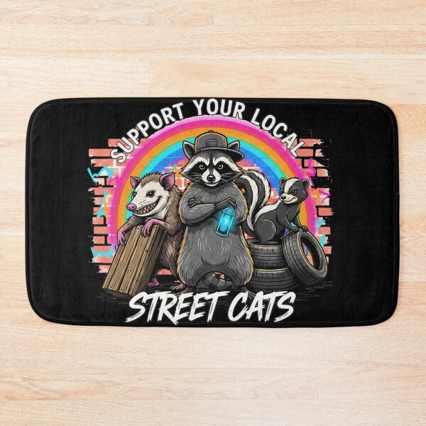 Item preview, Urban Crew: Street Art Raccoon Opossum Skunk Graphic T-Shirt designed and sold by nhstaruna.
