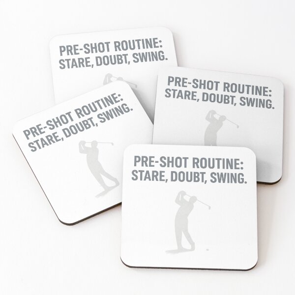 Item preview, Pre-Shot Routine – Funny Minimalist Golf Quote Design designed and sold by OffsideMindset.