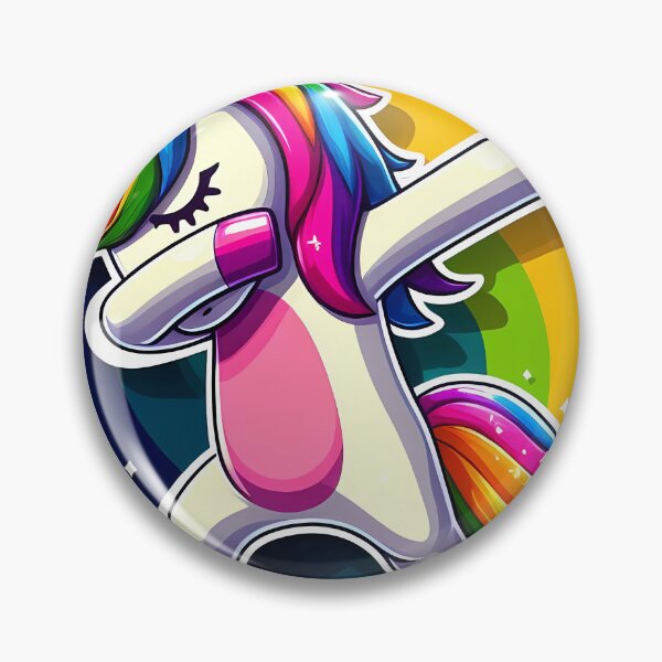 Item preview, Dabbing Unicorn Rainbow Art | Cute Magical Unicorn Design designed and sold by Wasfishop.