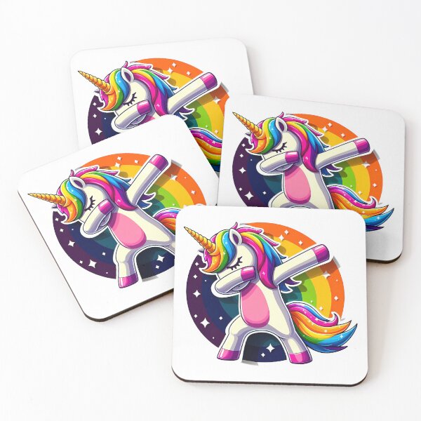 Item preview, Dabbing Unicorn Rainbow Art | Cute Magical Unicorn Design designed and sold by Wasfishop.