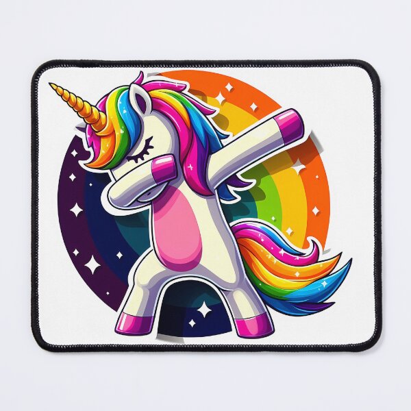 Item preview, Dabbing Unicorn Rainbow Art | Cute Magical Unicorn Design designed and sold by Wasfishop.