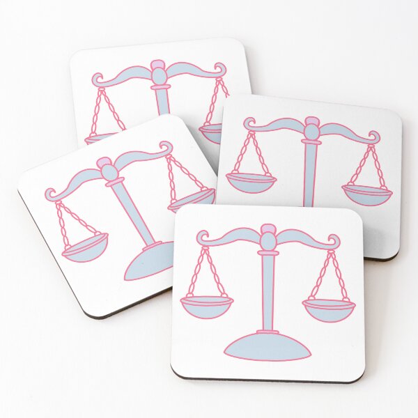 Item preview, Blue and Pink Pastel Scales of Justice – Cute Law Aesthetic Design for Lawyers & Law Students designed and sold by MagicMe-JD.