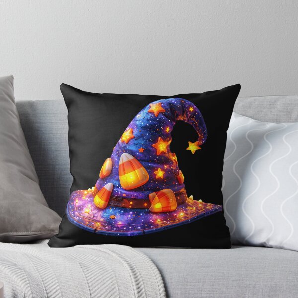 Item preview, Magical Candy Corn Galaxy Witch Hat designed and sold by AOG-DESIGNS.