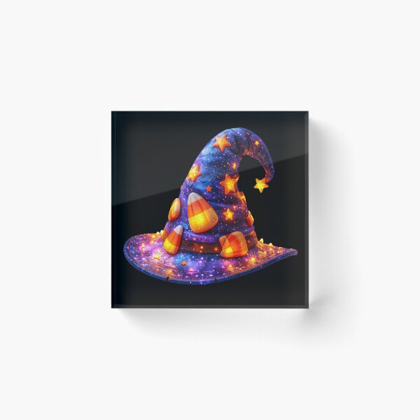 Item preview, Magical Candy Corn Galaxy Witch Hat designed and sold by AOG-DESIGNS.