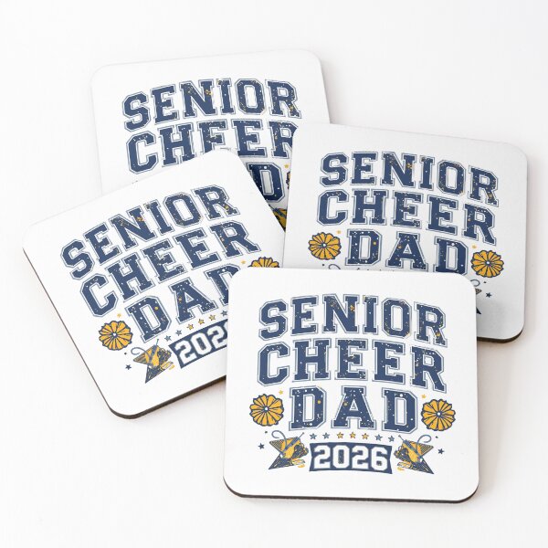 Item preview, Senior Cheer Dad 2026 T‑Shirt | Proud Cheerleader Dad Class of 2026 Game‑Day Tee with Megaphone, School Colors, Senior Night  designed and sold by GAIDREDA.