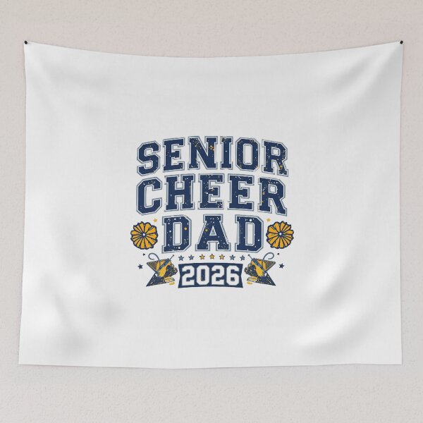 Item preview, Senior Cheer Dad 2026 T‑Shirt | Proud Cheerleader Dad Class of 2026 Game‑Day Tee with Megaphone, School Colors, Senior Night  designed and sold by GAIDREDA.
