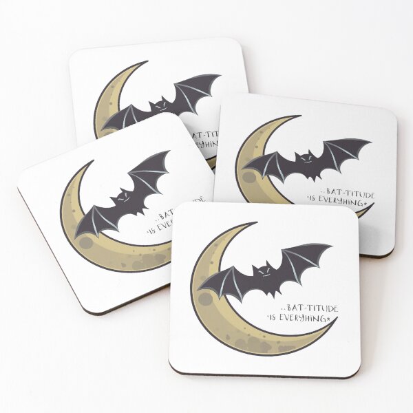 Item preview, Bat-titude Is Everything | Cute Halloween Bat and Moon Design designed and sold by Stylence.