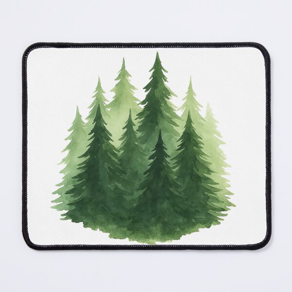 Item preview, Watercolor Evergreen Forest designed and sold by ArtfulWeave.