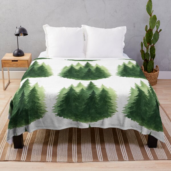 Item preview, Watercolor Evergreen Forest designed and sold by ArtfulWeave.