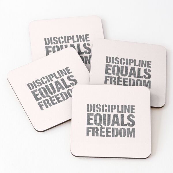 Item preview, Discipline Equals Freedom – Bold Motivational Tee designed and sold by EcoArtTees.