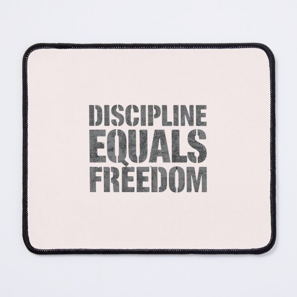 Item preview, Discipline Equals Freedom – Bold Motivational Tee designed and sold by EcoArtTees.