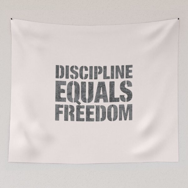 Item preview, Discipline Equals Freedom – Bold Motivational Tee designed and sold by EcoArtTees.