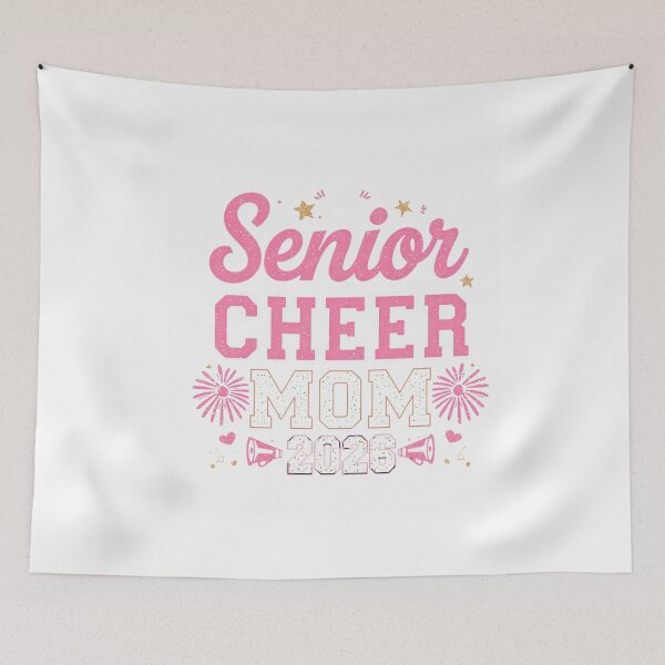 Item preview, Senior Cheer Mom 2026 T‑Shirt | Proud Cheerleading Mama Class of 2026 Game‑Day Tee with Megaphone, Bow, School Colors, Senior Night ​ designed and sold by GAIDREDA.