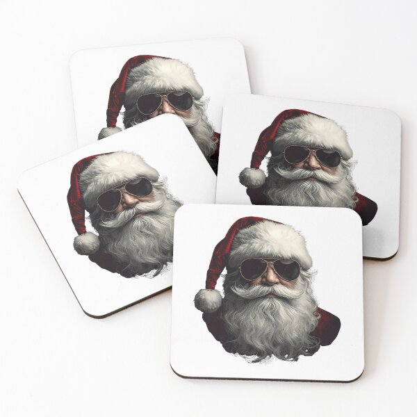 Item preview, Santa Face Retro Sunglasses T‑Shirt | Vintage Cool Santa Head with Shades, Funny Christmas Tee for Men, Women, and Kids, Holiday Party Outfit ​ designed and sold by GAIDREDA.