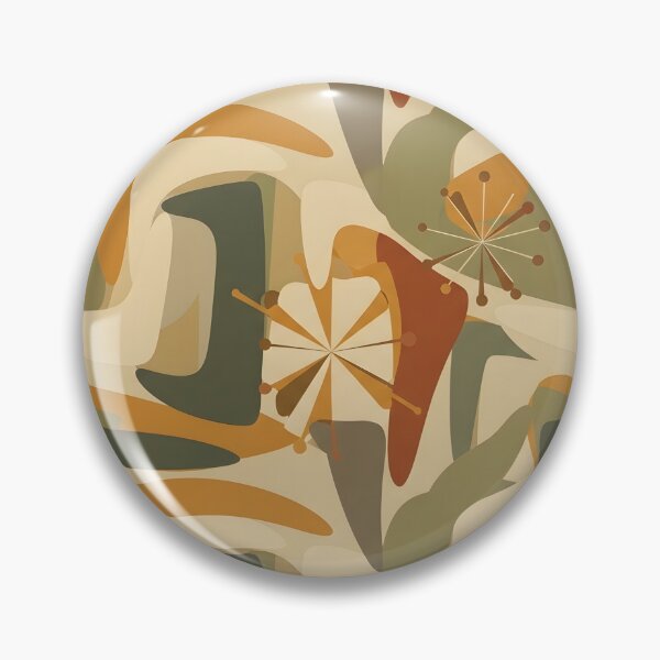Item preview, Mid-Century Modern Earth Tone Geometric Pattern designed and sold by RBCTk.