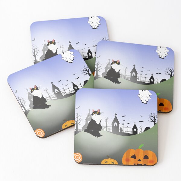 Item preview, A spooky place and then see a cat and candy designed and sold by LavenderChill04.