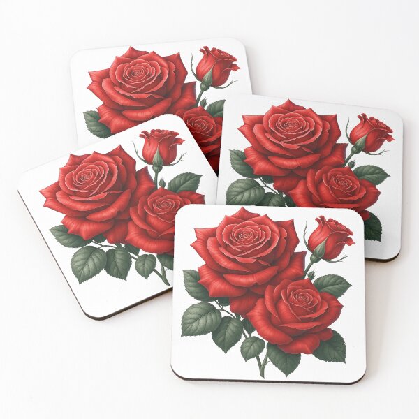 Item preview, Elegant Red Roses Bouquet designed and sold by ArtfulWeave.