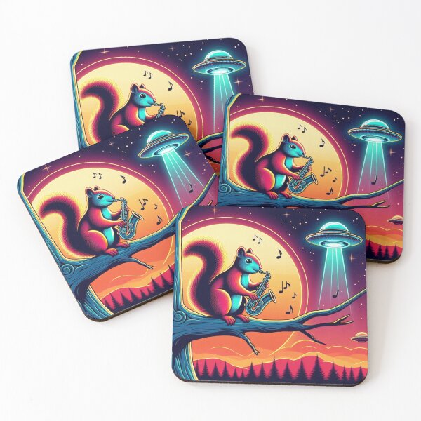 Item preview, Cute squirrel and ufo designed and sold by Dogandesighn.