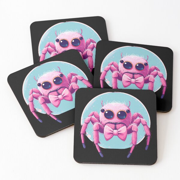Item preview, Adorable Pink Jumping Spider with Bow Tie designed and sold by AOG-DESIGNS.