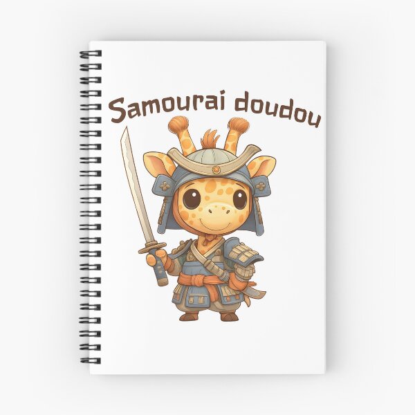Item preview, Samurai Doudou – The Too Cute Warrior Giraffe designed and sold by AGraphicLook.