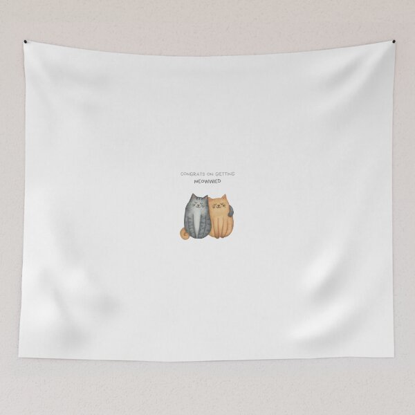 Item preview, Congrats On Getting Meowwied designed and sold by SnorkleSupply.