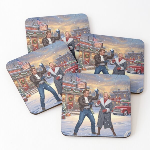Item preview, Marilyn & James: Vintage Hollywood Christmas Snow Day designed and sold by Art's Diner.