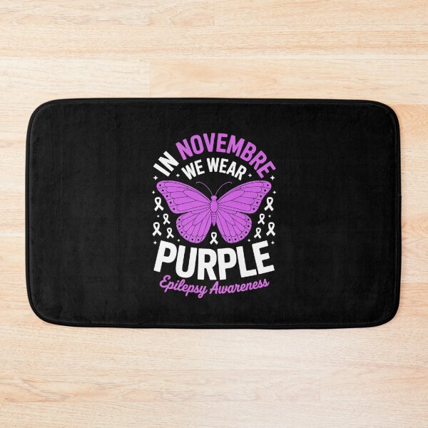 Item preview, In November We Wear Purple Epilepsy Awareness Butterfly Design designed and sold by Gogetgiggles.