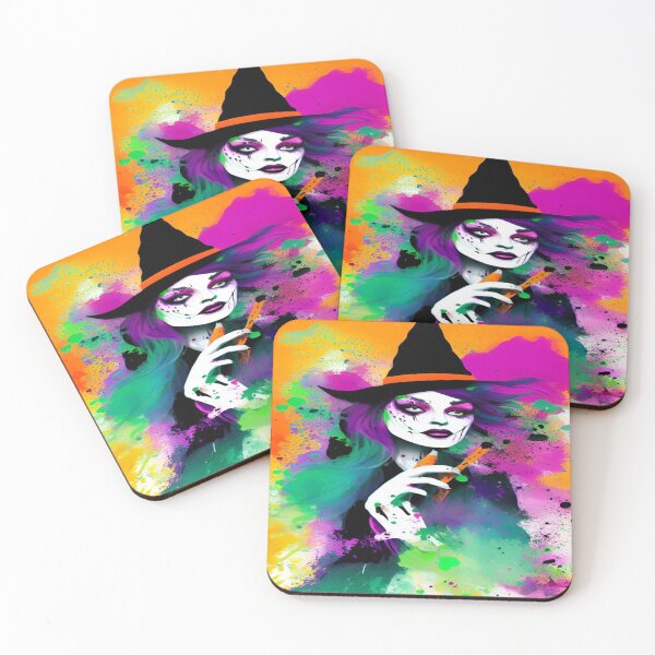 Item preview, Cute colorful Halloween witch. designed and sold by DaliaSabryTee.