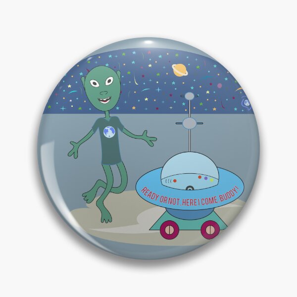 Item preview,  friendly alien, sci-fi designed and sold by MKBL.