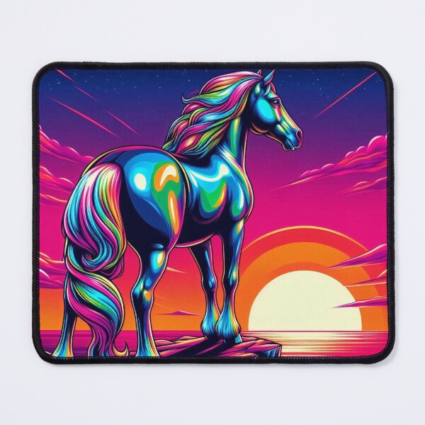 Item preview, colorful cute horse designed and sold by Dogandesighn.