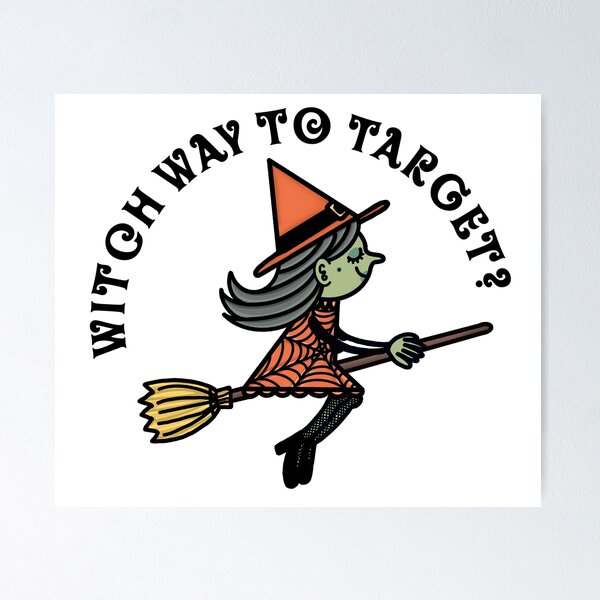 Item preview, Witch way to Target? designed and sold by regsdoodles.