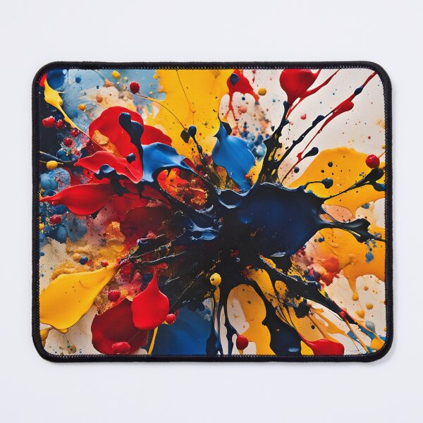 Item preview, Floral Burst – Bold Ink Splatters in Bloom designed and sold by PawPrintedArt.