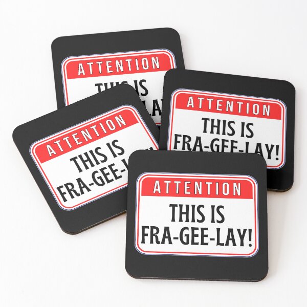 Item preview, ATTENTION:  This Is FRA-GEE-LAY! - funny warning signs designed and sold by DesignsFromTW-S.