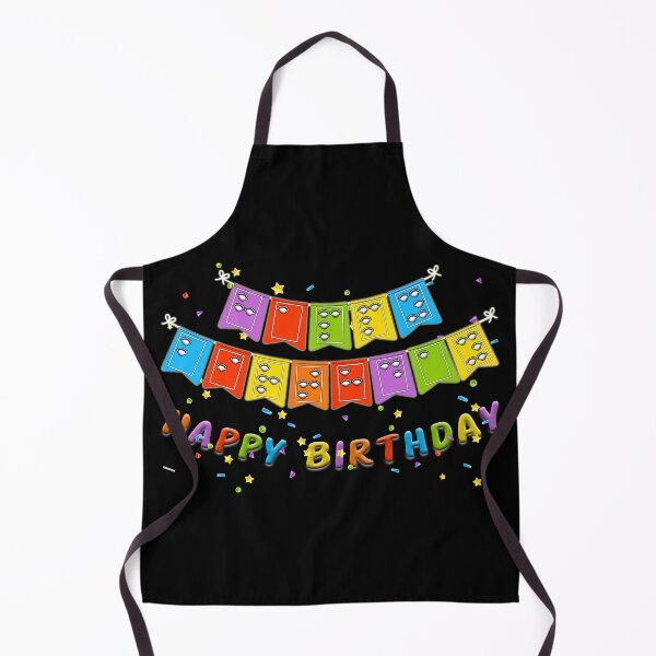 Item preview, Happy Birthday in Eyepatch Braille – Rainbow Party Bunting Graphic designed and sold by Eyepatch-Jacks.