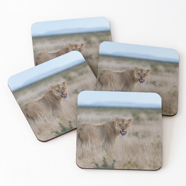 Item preview, Lioness of Etosha — “Back Off.” (Gemsbokvlakte, Namibia) designed and sold by DavideAntoniani.