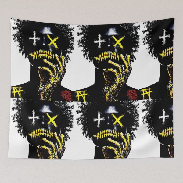 Item preview, GraffitX Chaos Oracle – Abstract Street Surreal Portrait Art designed and sold by Blackcanvas444.