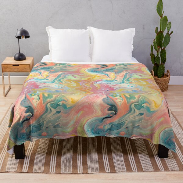 Item preview, Pastel Marble Dreamscape – Abstract Swirl Pattern designed and sold by weirdfishes123.