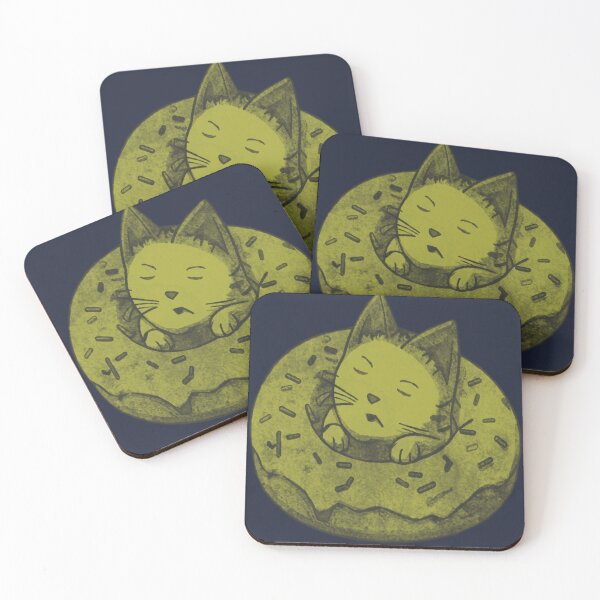 Item preview, Sleeping Cat in Donut designed and sold by kinpirks.