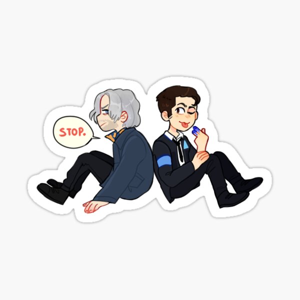 Connor and Sumo Sticker for Sale by julientel