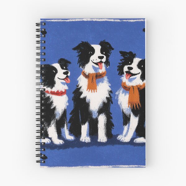 Item preview, Border Collies with Berries Folk Art designed and sold by Flying Doggo.