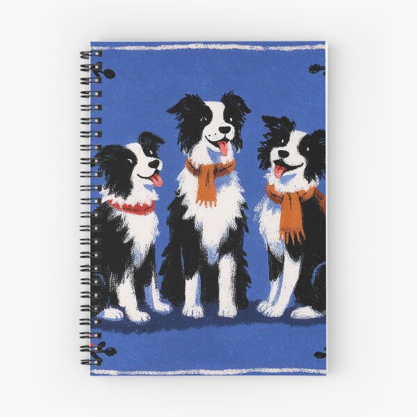 Item preview, Border Collies with Berries Folk Art designed and sold by Flying Doggo.