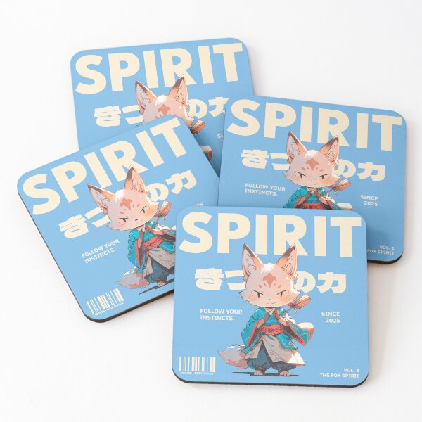 Item preview, Fox Samurai Spirit - Kitsune Warrior Japanese Anime designed and sold by gringoods.