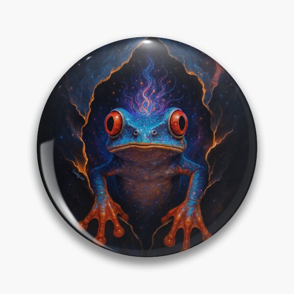 Item preview, Kosmische Kikker – Licht uit het Universum designed and sold by Zouky.art.