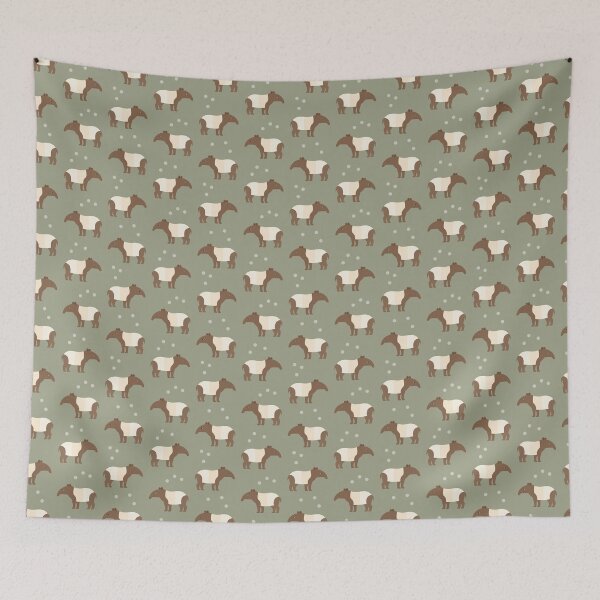 Item preview, Tapirs on green designed and sold by reneesillus.