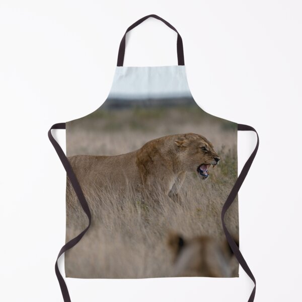 Item preview, Her Line in the Grass — Lioness Warning the Subadults, Etosha National Park designed and sold by DavideAntoniani.
