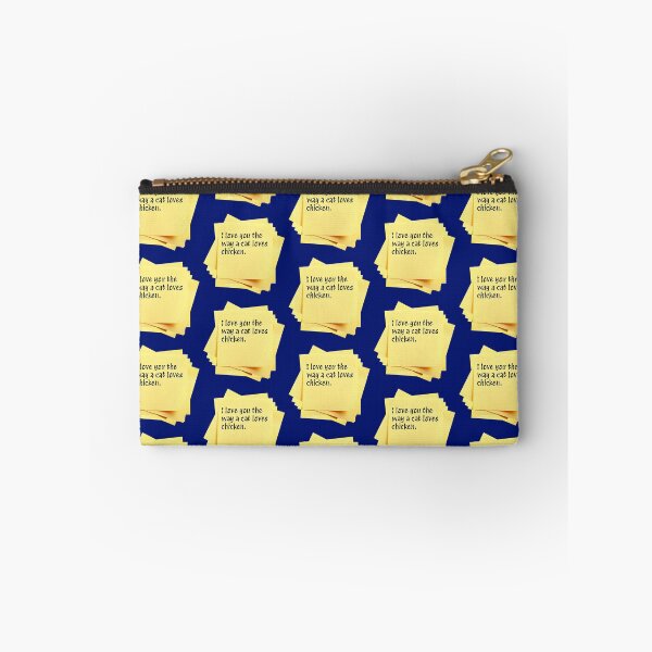 Item preview, STICKY NOTES:  I love you the way a cat loves chicken. - funny messages designed and sold by DesignsFromTW-S.