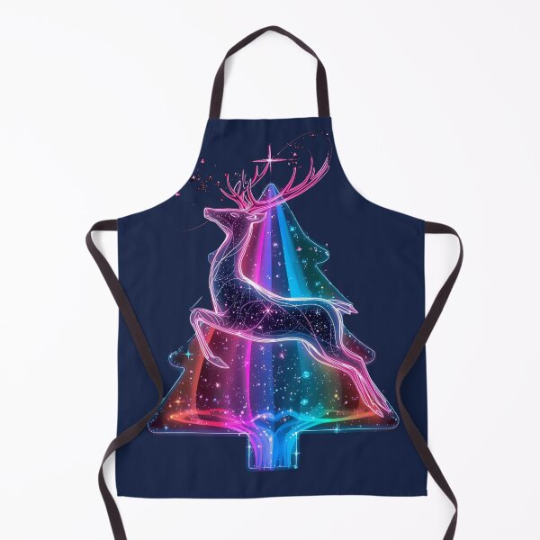 Item preview, Neon Christmas Deer – Futuristic Holiday Tree Design designed and sold by Activity01.