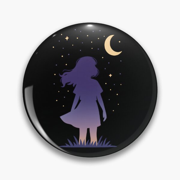 Item preview, Girl looking at a Moon designed and sold by Gold Phoenix Adro.