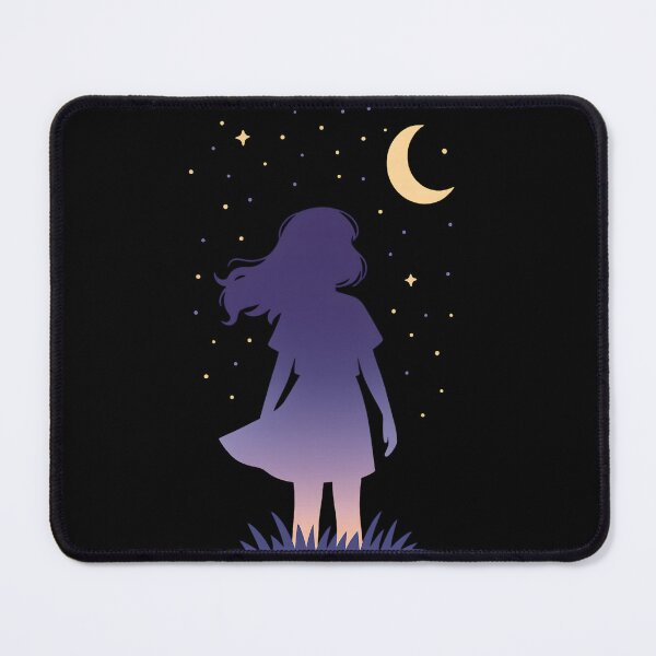 Item preview, Girl looking at a Moon designed and sold by Gold Phoenix Adro.